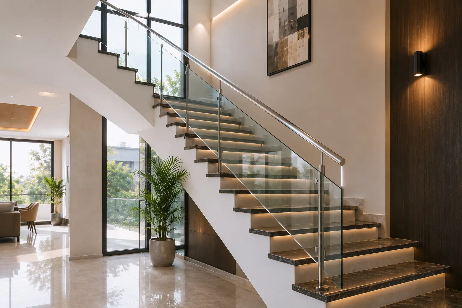Residential glass door installation